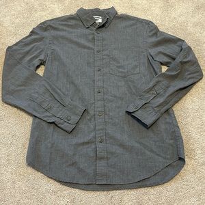 Old Navy Grey Button Up Shirt